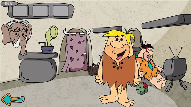 Попка Pebbles - Флинтстоуны, Barney трахают камешки камешком