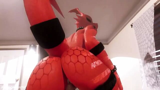 Специальная подготовка Guilmon 2. Анимация Furry Hentai
