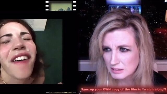 Grace Randolph реагирует на веру Leon с камшотом на лицо