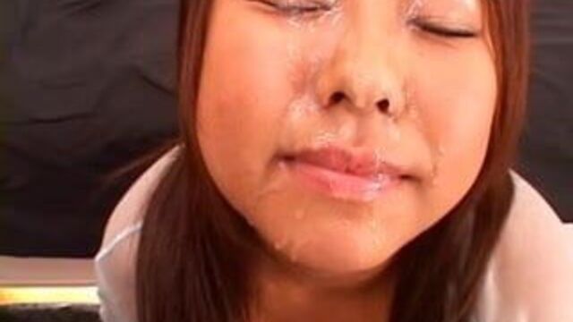 Короткий фуко, камшот на лицо