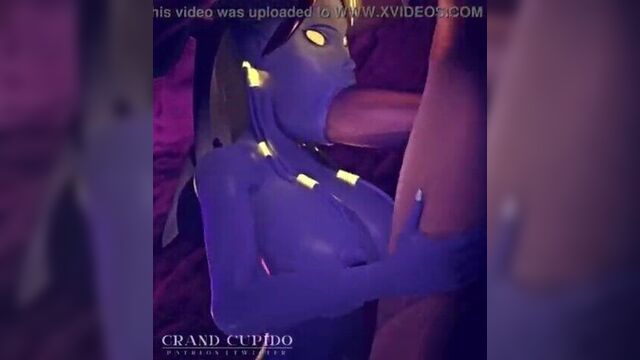 Draenei глубоко заглатывает