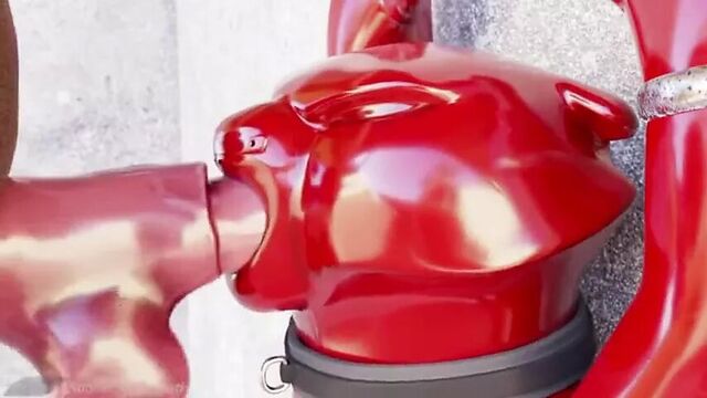 Новый латексный костюм тигрицы