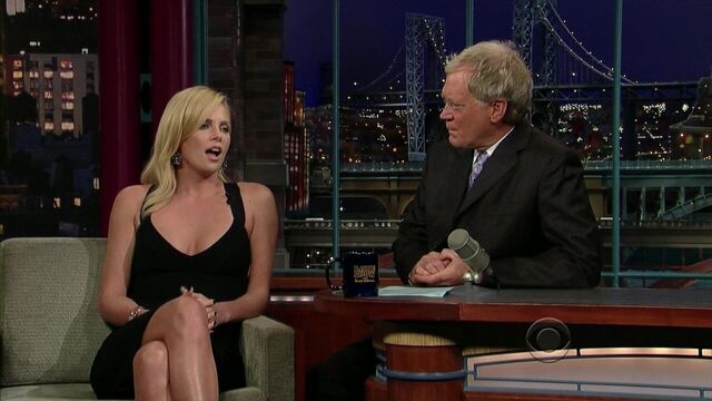 Charlize Theron - позднее шоу с David Letterman (2008)
