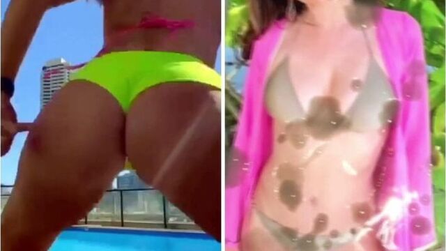 Горячее дрочит и тверкает сексуальная задница с камшотами, трибьют спермы