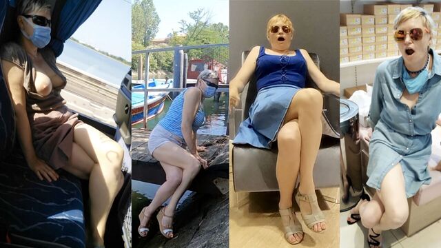 Публичный оргазм со скрещенными ногами, подборка (20 оргазмов со скрещенными ногами в публичных местах)