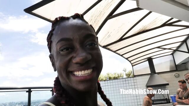 Fernanda Chocolatte, самую темную бразильянку, которую я когда-либо видел, трахнул Jeff Black