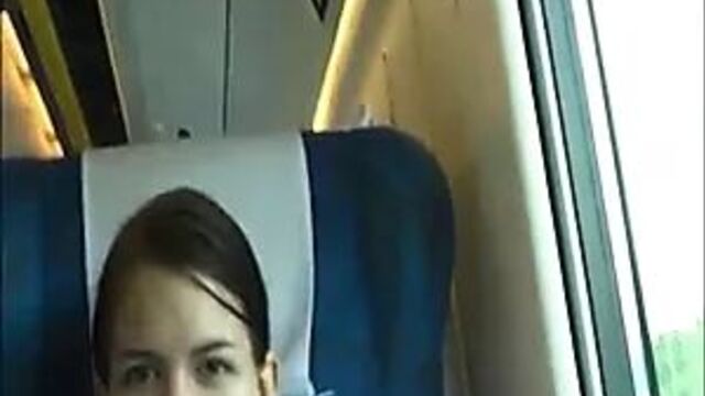 В переполненном поезде