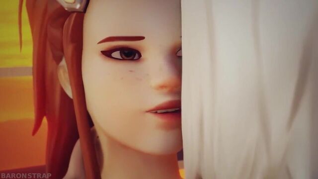 OverWatch Ashe развлекается с Brigitte в БДСМ