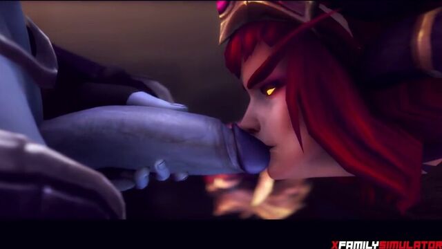 Вау, футанари трахает и отсасывает хуй