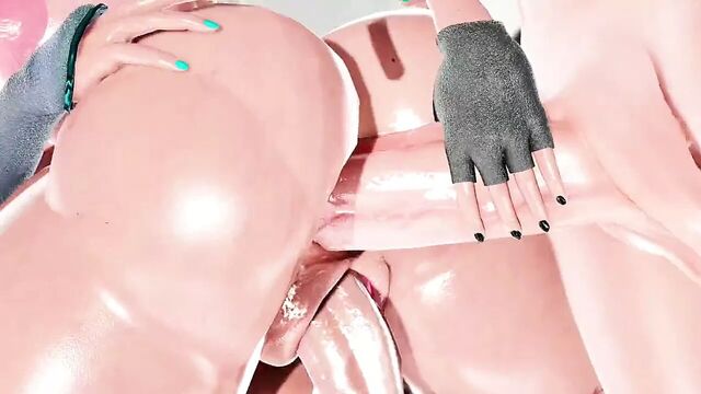 Плотский инстинкт - он трахает ее, мастурбирует и получает двойное проникновение