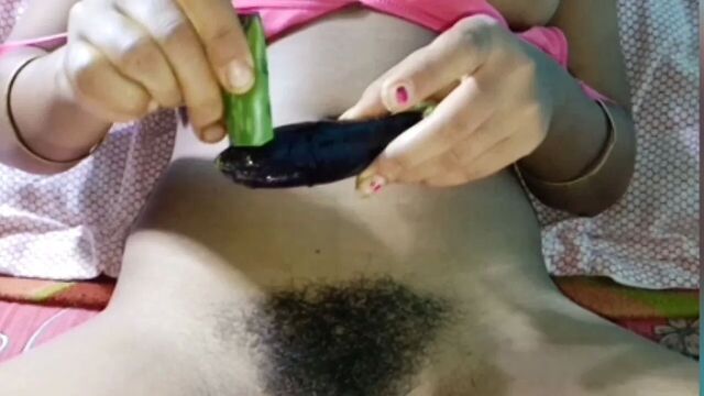 Мастурбирую Brinjal (часть-2)