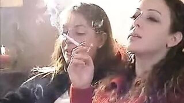 Me and step mom smoking