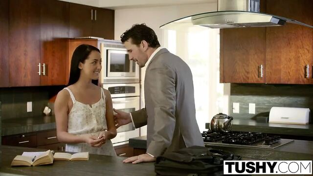 TUSHY Pretty Babysitter Sabrina Banks First Anal