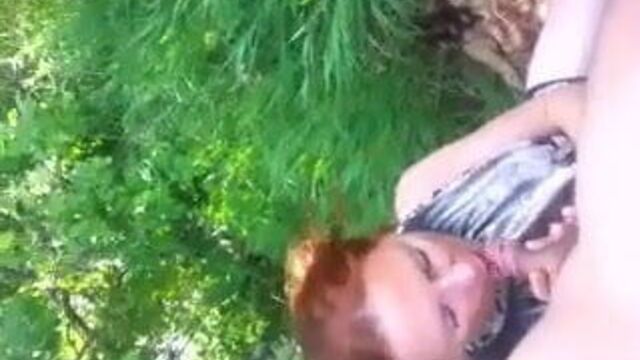 Russian mature wife outdoor cheating