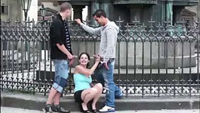 Group sex - group in the middle of the city PART 2