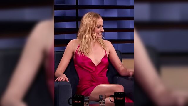 Sophie Turner in hot skimpy dress