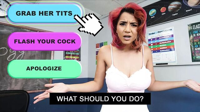 Секс-селектор - Roxie Sinner получает школьницу (ты решаешь, что будет дальше!)