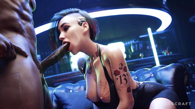 Judy Cyberpunk 2077 - минет - (без цензуры)
