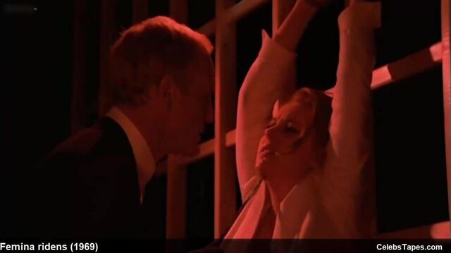 Винтажная знаменитость, актриса Dagmar Lassander, сцены обнаженной и БДСМ