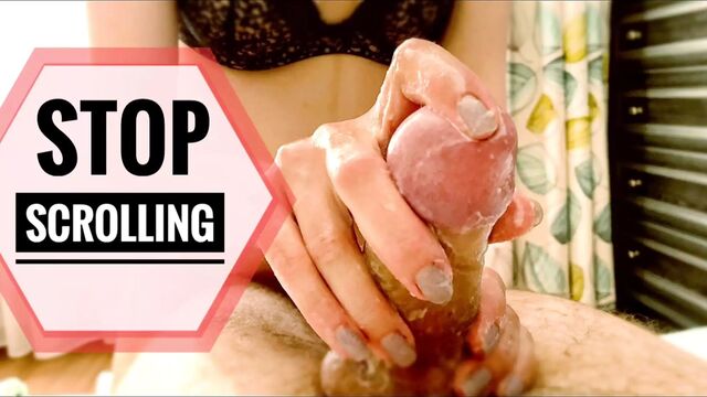 He almost collapses after orgasm