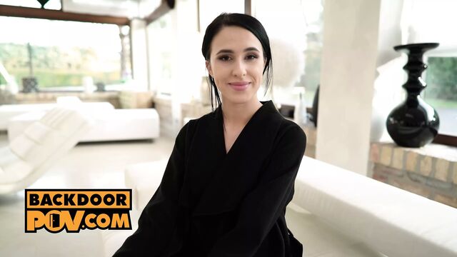 POV - Fucking Alyssa Bounty in her petite ass