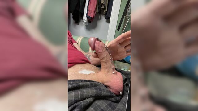 Jacobs трах пирсинга члена и спермы члена