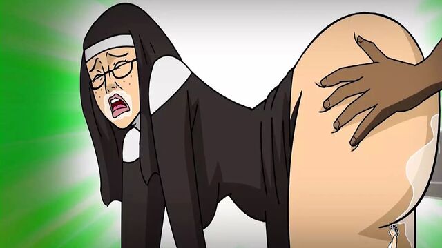 A nun takes BBC in every hole