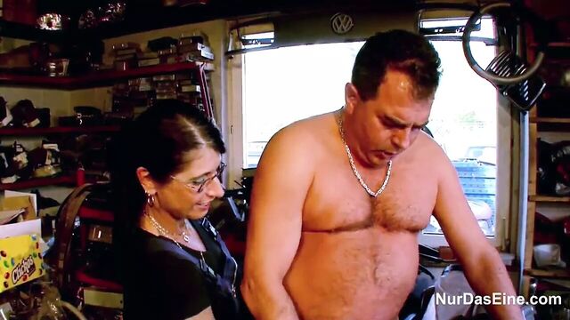 German not mother and daughter Fuck Step-step dad on Work