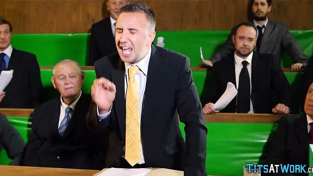 Lawyers Fucking in the courtroom