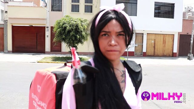 Delivery girl asks me for a job in exchange for sex