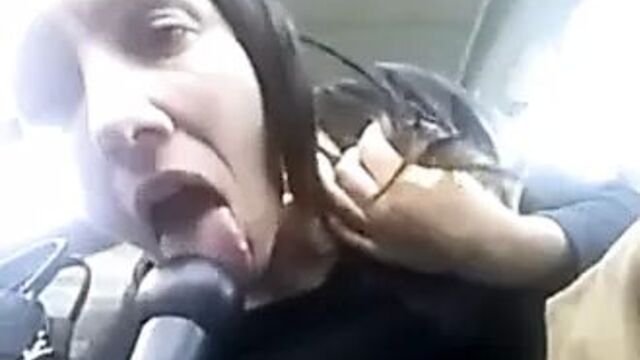 Анал на рычаге переключения передач