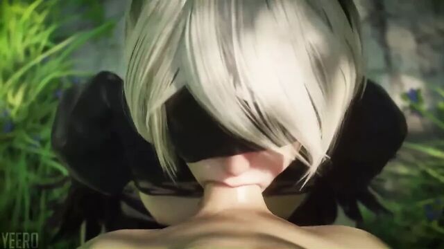 Nier автоматы - минет 2b