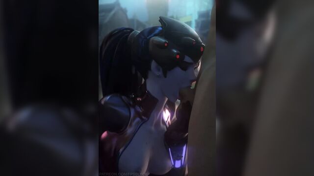 Widowmaker делает идеальную глубокую глотку от fpsblyck