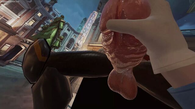 Mercy Futanari сняли в видео от первого лица