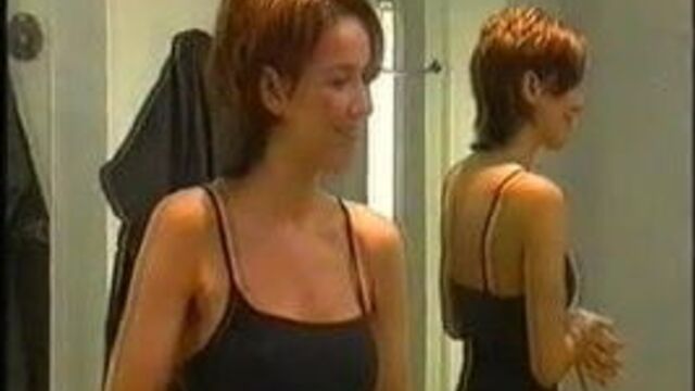 Claire Sweeney в черном нижнем белье NN