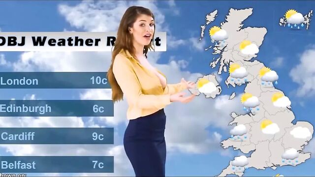 Ведущая новостей, горячее проскальзывание сосков