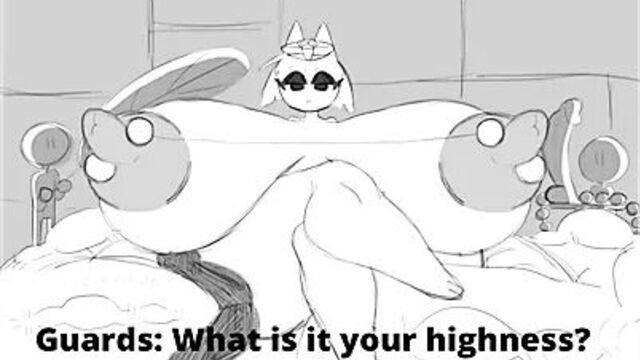 Жертва Hyper Futa Furry, анальный рост, Ankha