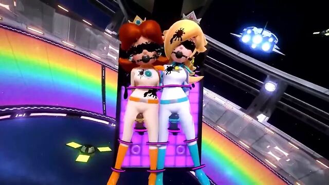 Принцесса Daisy в бондаже, подборка со звуком