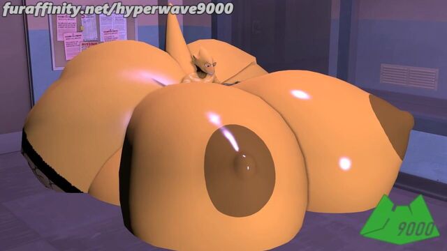 Гипер сиськи Alphys, рост