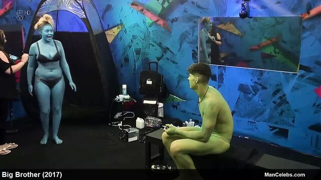 Sam Chaloner, фронтальная обнаженная и нижнее белье от большого брата 2017