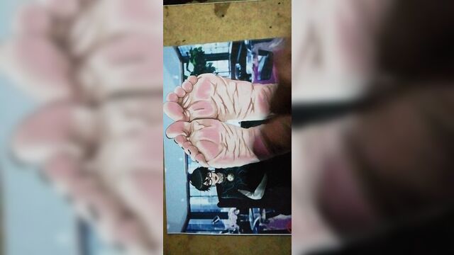 Трибьют спермы для ступней Bayonetta