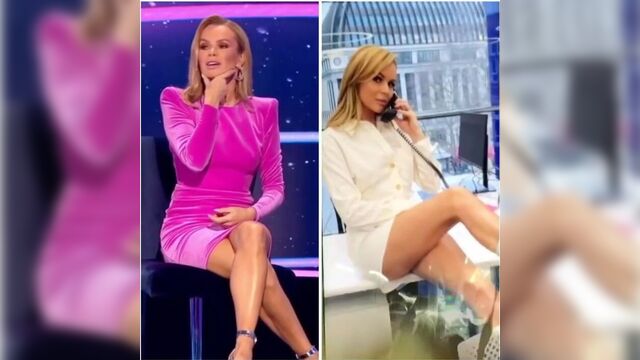 Amanda Holden шпилит милфу с горячими ногами 4