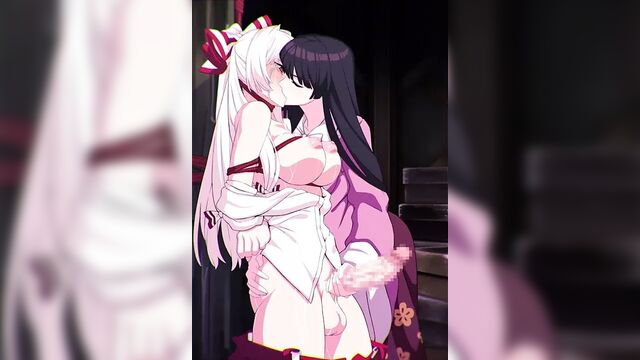 Футанари дрочит