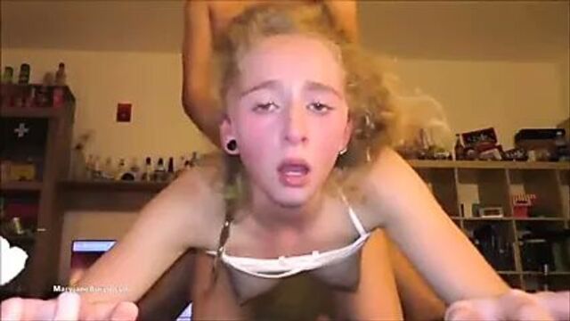 Настоящее Ahegao лицо пока отдолбили