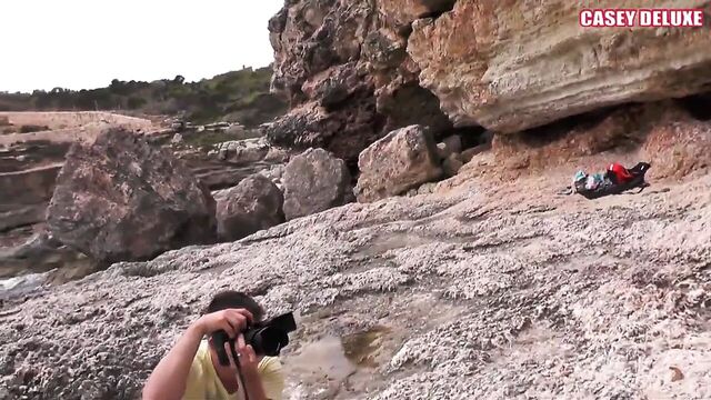 Casey Deluxe - танец в синем бикини ... за кулисами