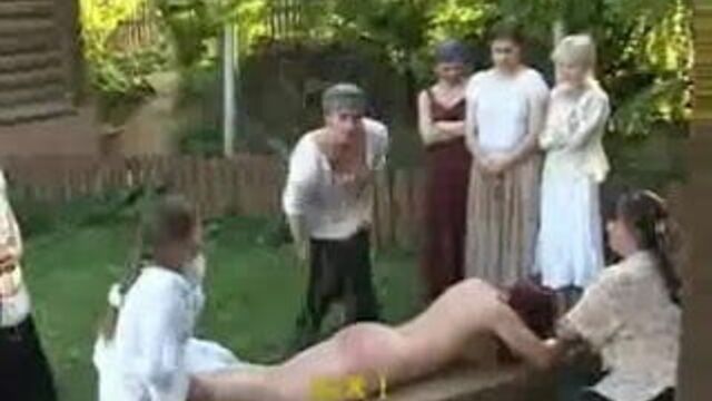 Наказанная девушка - березы