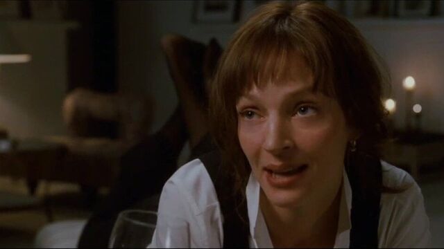 Uma Thurman ступни в колготках