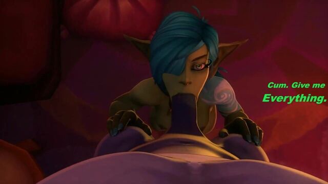 Гоблин делает минет (пожирает золото)