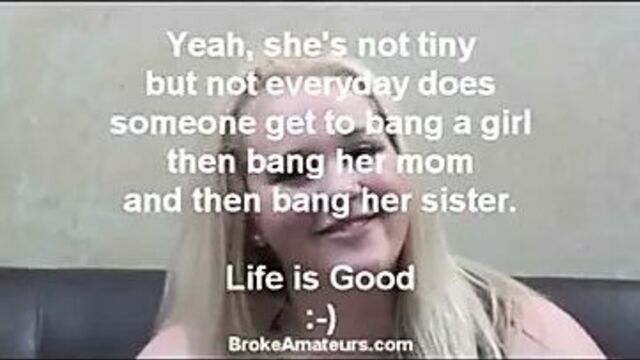 Пухлая девушка на порно кастинге в любительском видео