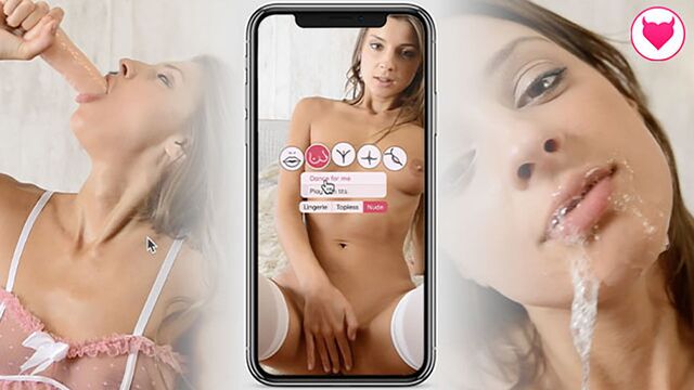 Интерактивный грязный минет с Melena Tara